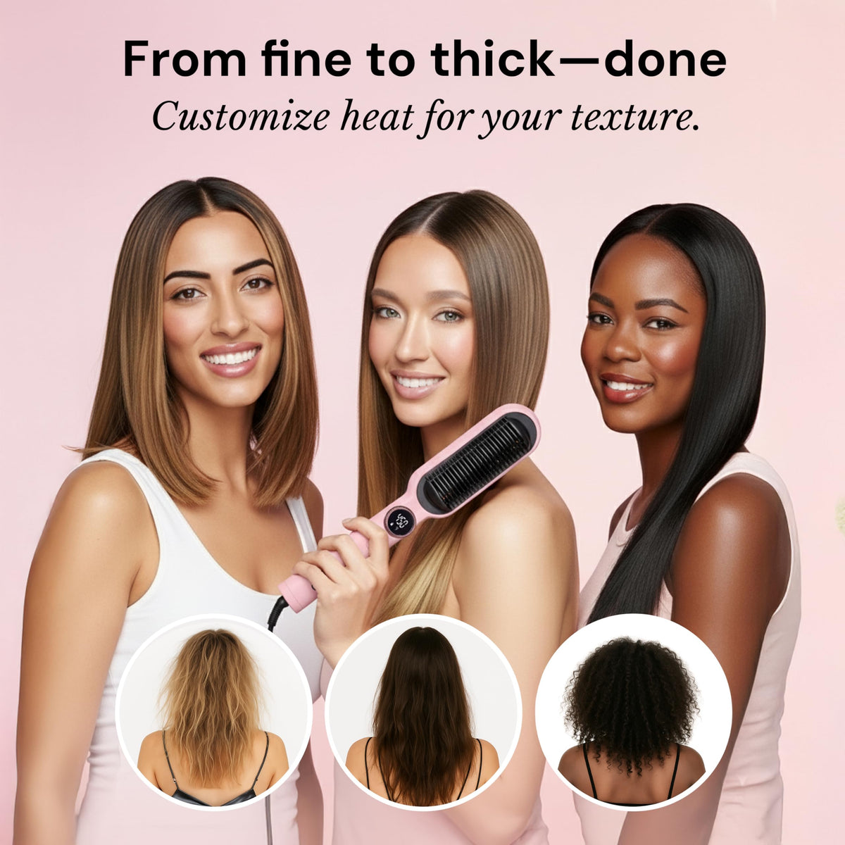 L'ANGE HAIR Smooth It brush with anti-scald bristles