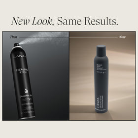 L’ANZA Healing Style Hairspray bottle side view