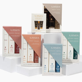 L'ANZA Healing Volume Trio Hair Kit gift box display