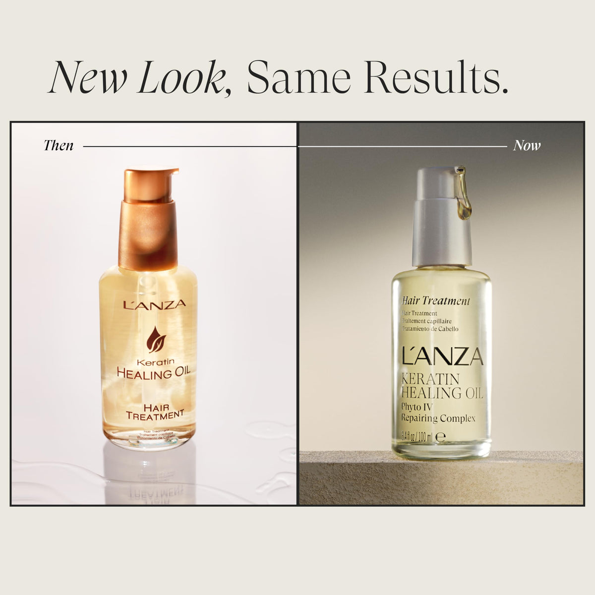 L’ANZA Keratin Healing Oil Hair bottle close-up