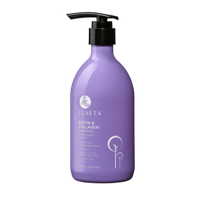 L LUSETA Biotin and Collagen Hair Growth Shampoo 16.9oz front view