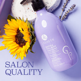 L LUSETA Biotin & Collagen Conditioner 16.9oz texture close-up
