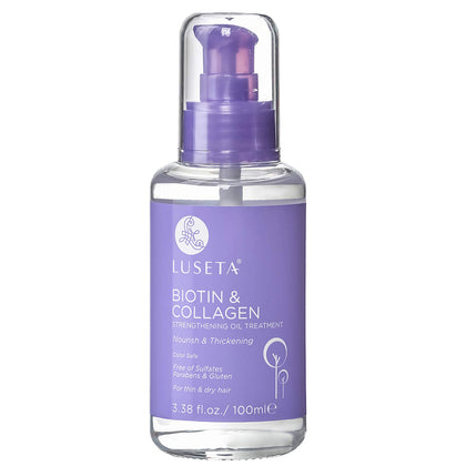 L LUSETA Biotin & Collagen Hair Oil Serum front view