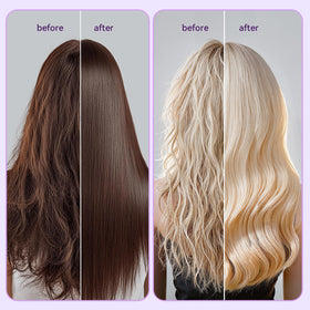 L LUSETA Biotin Shampoo pouring into hand