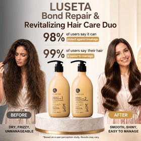 L LUSETA Bond Repair Conditioner bottle close-up