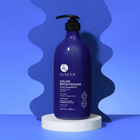 L LUSETA Color Brightening Blue Shampoo 16.9oz usage instructions
