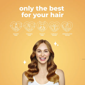 L LUSETA conditioner application on hair