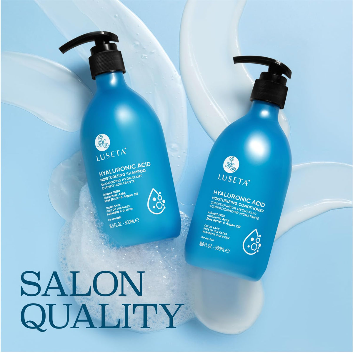 L LUSETA conditioner texture on hand