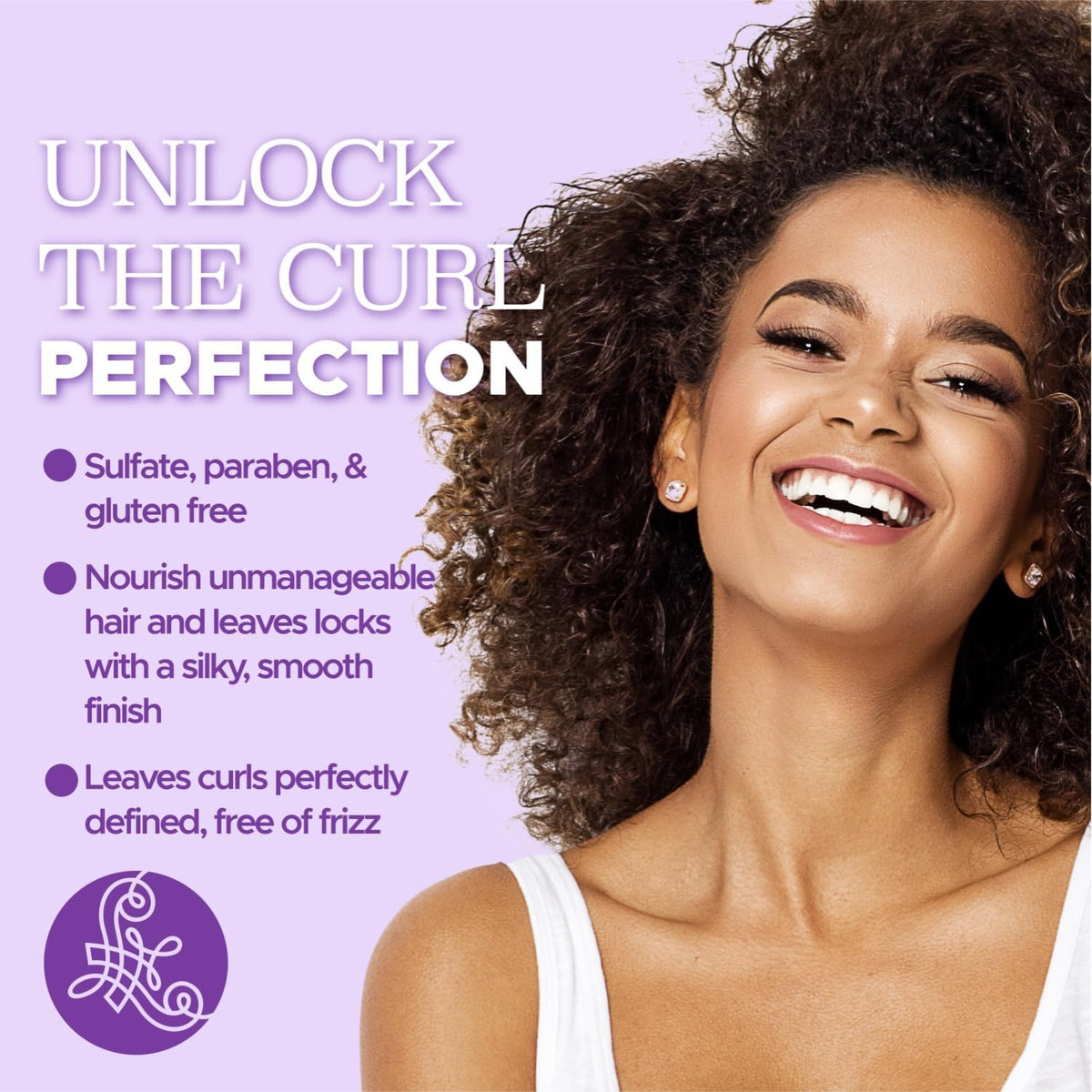 L LUSETA Curly Hair Conditioner bottle with label
