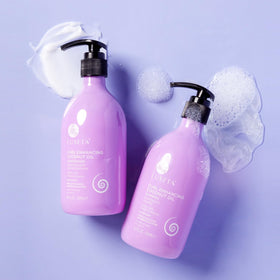 L LUSETA Curly Hair Shampoo with ingredients list on the back
