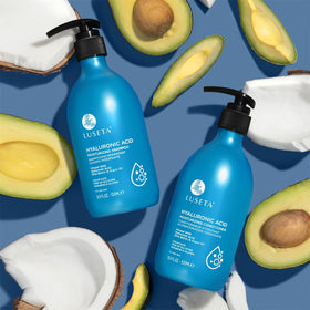 L LUSETA Deep Hydrating Shampoo and Conditioner Set with natural ingredients