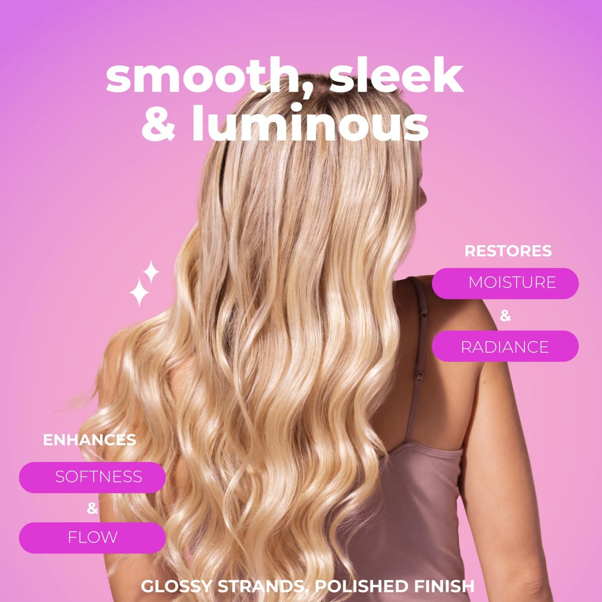 L LUSETA Glossy Pearl Hair Care Set packaging details