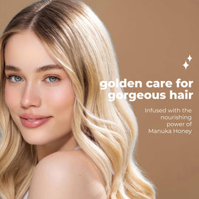 L LUSETA hair serum application on dry hair