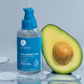 L LUSETA Hyaluronic Acid Hair Serum lifestyle scene