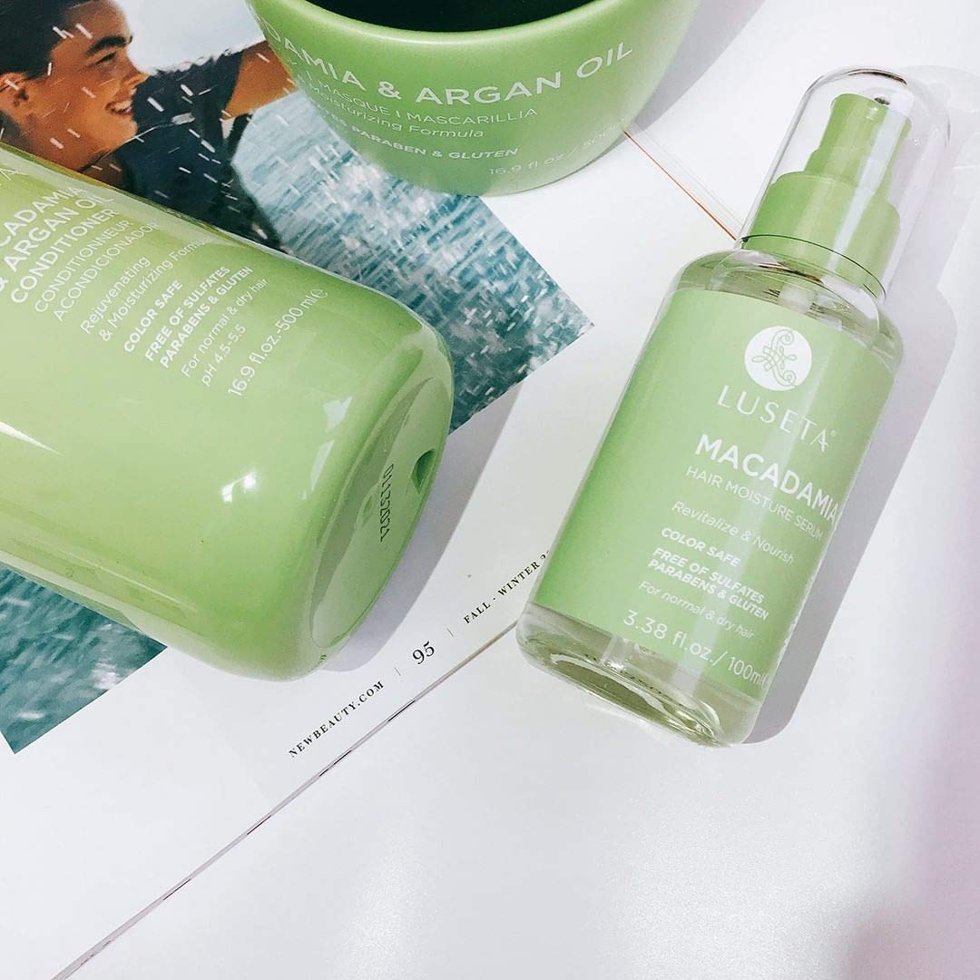 L LUSETA Macadamia Oil Hair Moisture Serum packaging details