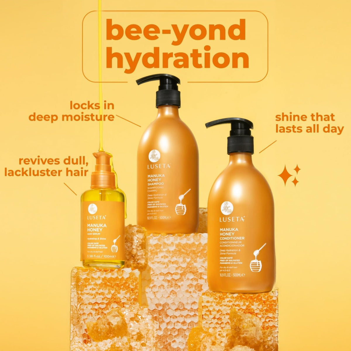 L LUSETA Manuka Honey trio set with packaging