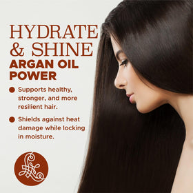 L LUSETA Pure Argan Oil Hair Serum close-up of the pump