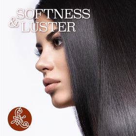 L LUSETA Pure Argan Oil Hair Serum with other hair care products