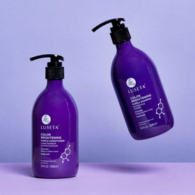 L LUSETA Purple Conditioner texture close-up