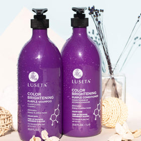 L LUSETA Purple Shampoo with coconut oil ingredients