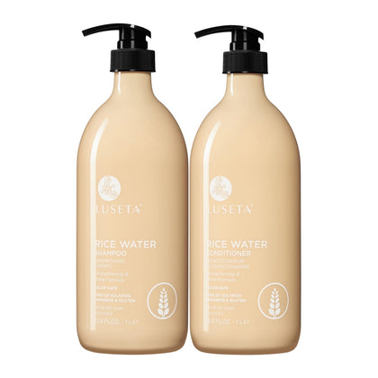 L LUSETA Rice Water Shampoo and Conditioner Set 33.8oz front view