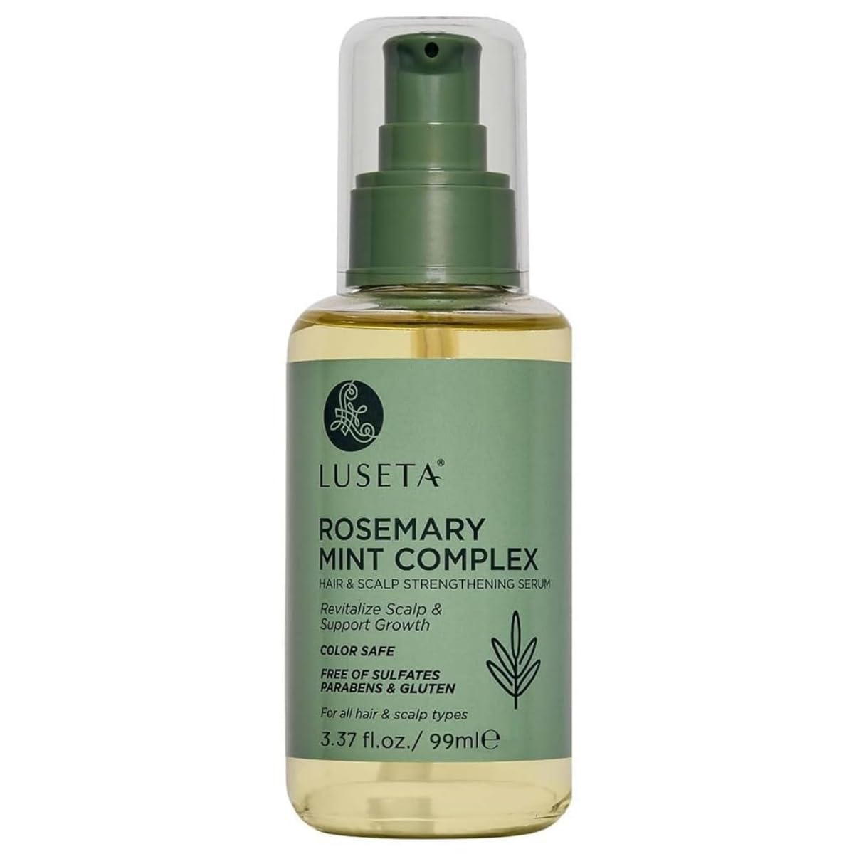 L LUSETA Rosemary Hair Growth Oil 3.37 oz front view