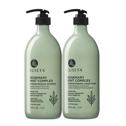 L LUSETA Rosemary Mint Shampoo and Conditioner Set front view