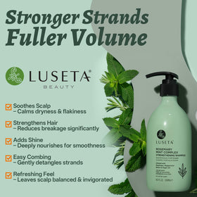 L LUSETA Rosemary Mint Shampoo bottle front view