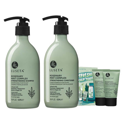 L LUSETA Rosemary Mint Shampoo & Conditioner Set full view