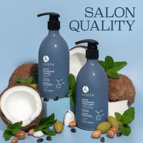 L LUSETA Salicylic Acid Shampoo application on hair