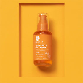 L LUSETA Turmeric Collagen Hair Serum packaging details