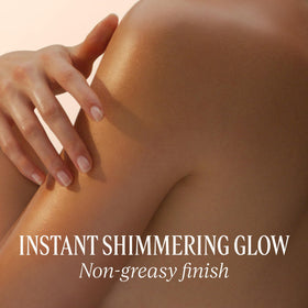 L'OCCITANE Almond Shimmering Body Oil packaging with golden shimmer