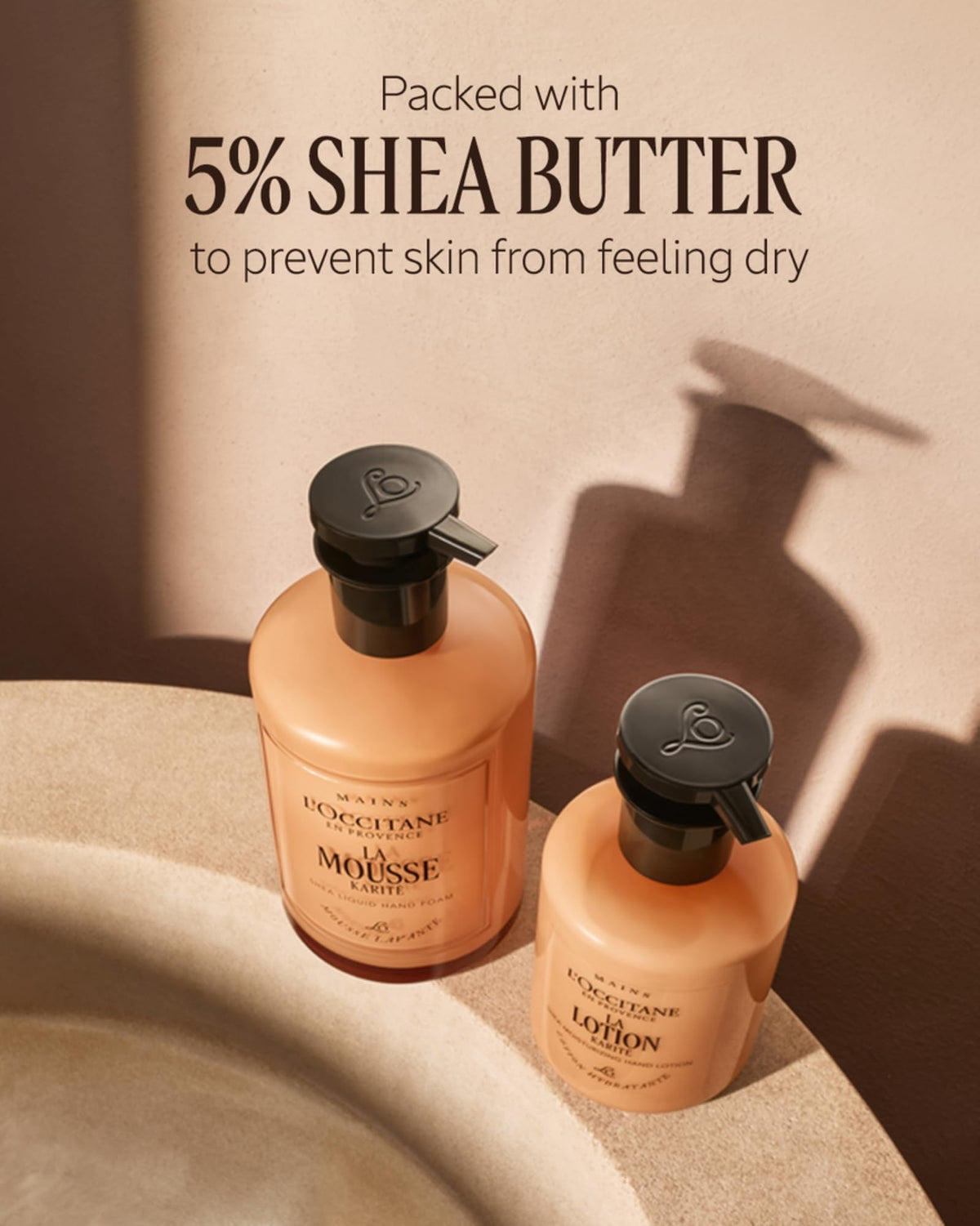 L'OCCITANE Extra-Gentle Hand & Body Lotion application on skin