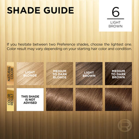 L'Oreal Paris 6 Light Brown Hair Colour swatch