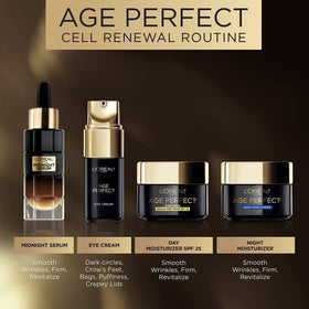 L'Oreal Paris Age Perfect Cell Renewal Day Moisturiser in use on a model's skin