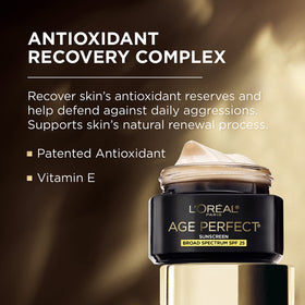 L'Oreal Paris Age Perfect Cell Renewal Day Moisturiser with packaging and ingredients list