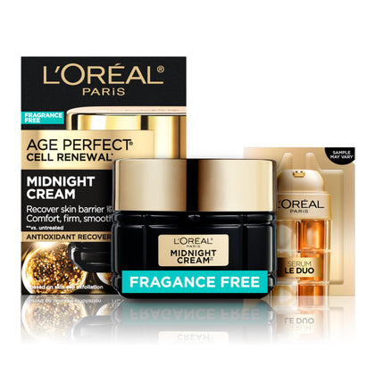 L'Oreal Paris Age Perfect Midnight Face Cream 1.7oz jar front view