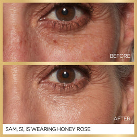 L'Oreal Paris Age Perfect Radiant Serum Foundation application on mature skin