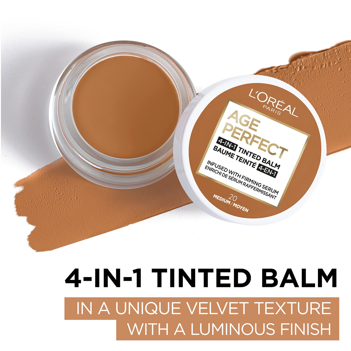 L'Oreal Paris Age Perfect Tinted Balm Foundation texture close-up