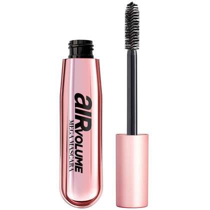 L'Oreal Paris Air Volume Mega Mascara front view with pink metallic packaging