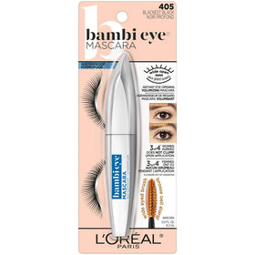 L'Oreal Paris Bambi Eye Mascara brush close-up showing bristle design