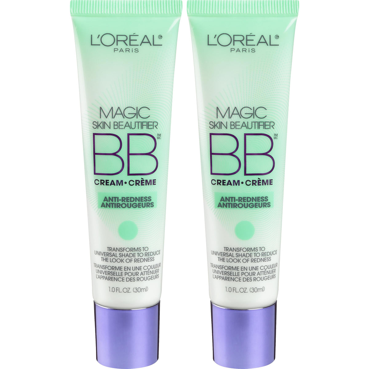 L'Oreal Paris BB Cream Anti-Redness Tinted Moisturiser front view