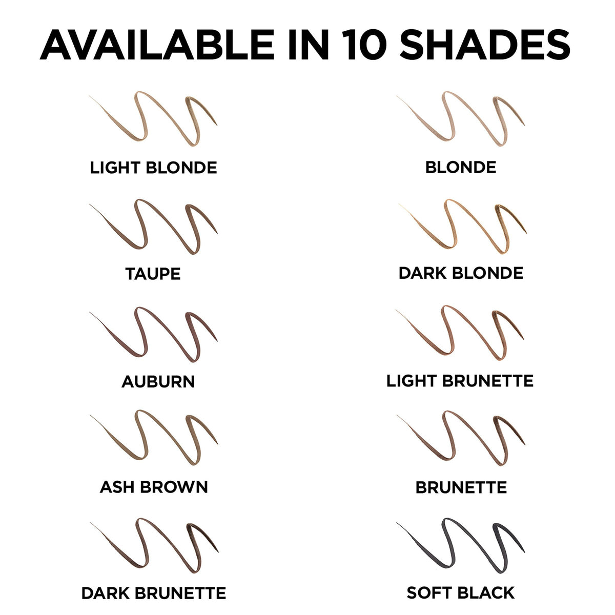 L'Oreal Paris Brow Stylist Definer Waterproof Eyebrow Pencil beside other makeup products