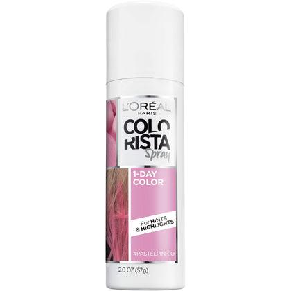 L'Oreal Paris Colorista 1-Day Spray Pastel Pink 2oz front view
