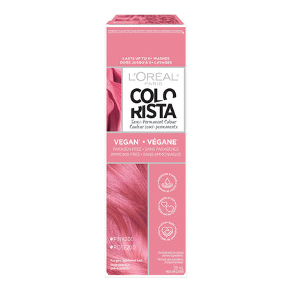 L'Oreal Paris Colorista Semi Permanent Hair Colour Pink front view