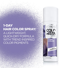 L'Oreal Paris Colorista spray showing nozzle and label details