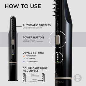 L'Oreal Paris Colorsonic device with multiple colour cartridges