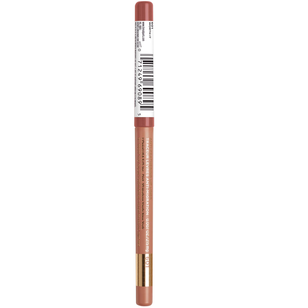 L'Oreal Paris Colour Riche Lip Liner Pencil 601 Worth It close-up