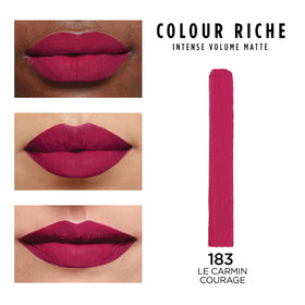 L'Oreal Paris Colour Riche Matte Lipstick Le Carmin Courage packaging