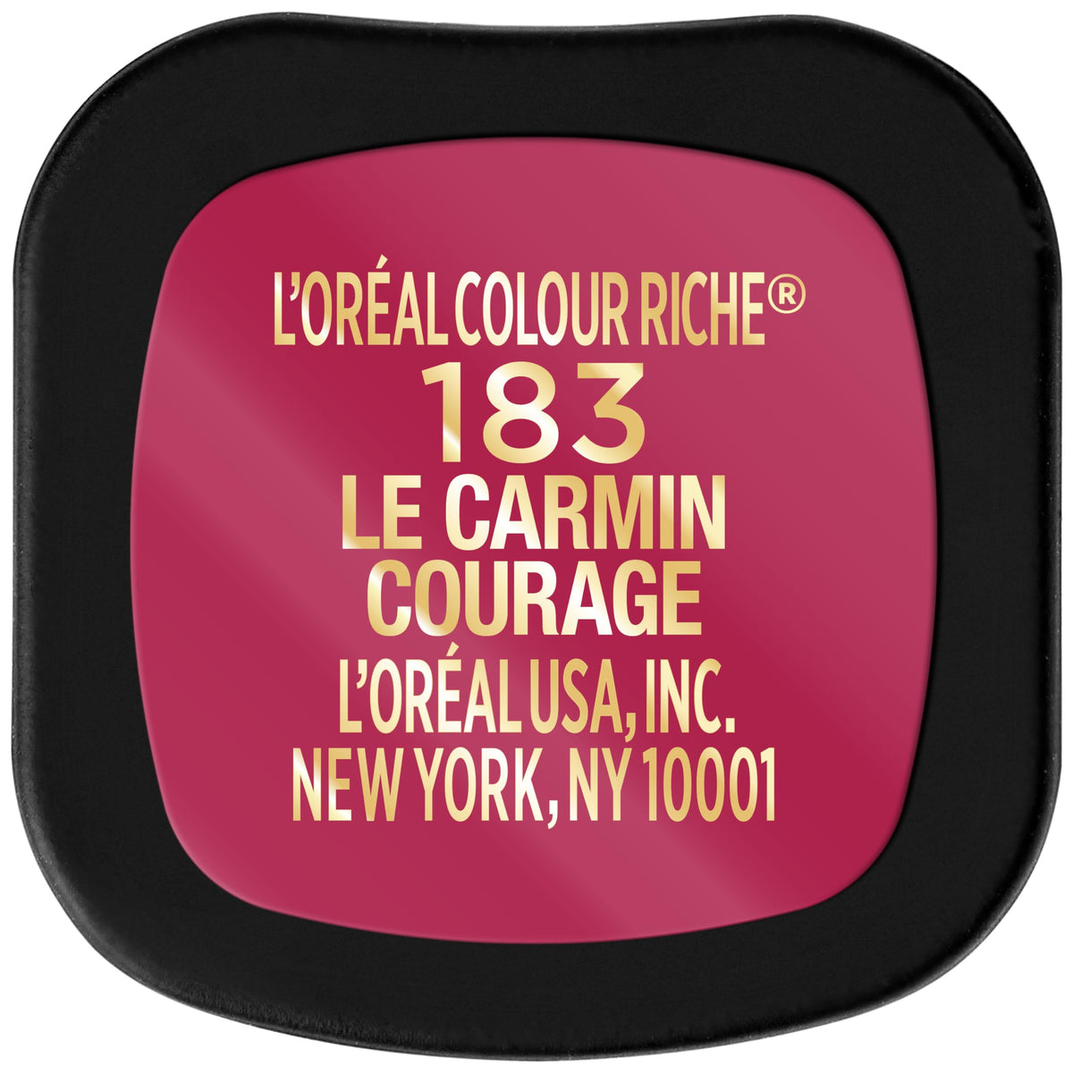 L'Oreal Paris Colour Riche Matte Lipstick Le Carmin Courage texture close-up